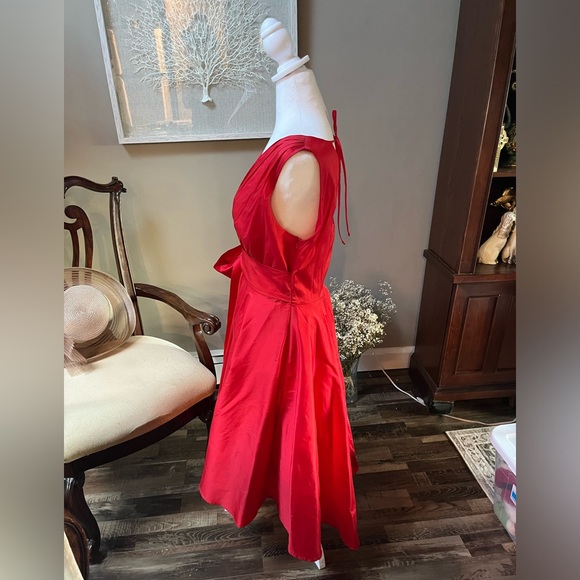 Eva by Eva Franco Retro Red Party Dress - Picture 6 of 14